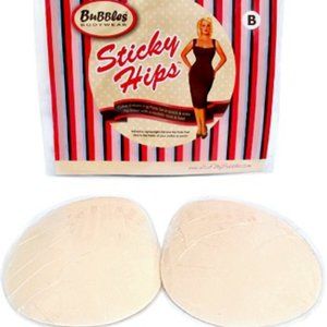NWT Sticky Hips® SILICONE Self-Adhesive Silicone Hip Pads BUBBLES BODYWEAR